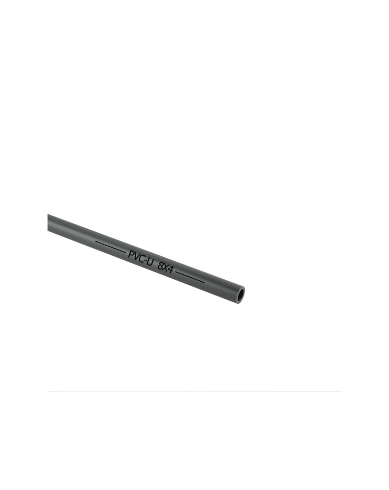 Grey PVC-U pipe 8mm