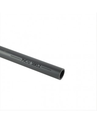 Grau PVC-U Rohr 16mm