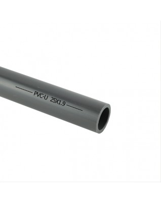 Tube PVC-U gris 25mm