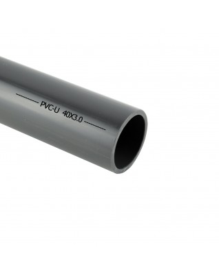 Grau PVC-U Rohr 40mm
