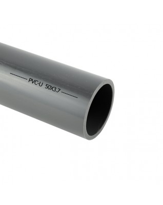 Tube PVC-U gris 50mm